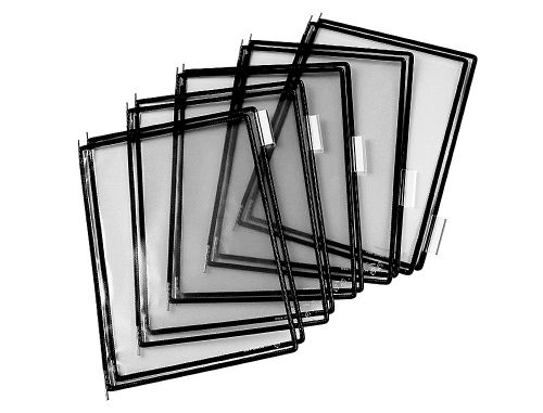 Bolsa para porta catalogo tarifold din a4 com pivots preto pack de 10 unidades , Tarifold , 76169 , 3377991140075